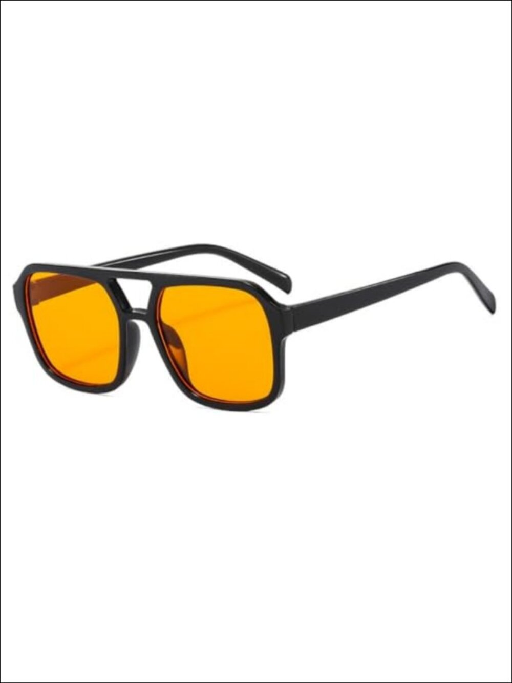 70s Square Aviator Sunglasses Retro Rectangular Flat Frame UV400 Unisex
